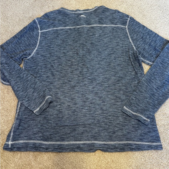 Tommy Bahama Striped Blue Reversible Shirt - Picture 4 of 9